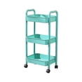 thumbnail image 2 of Birdeem 3 Tier Rolling Storage Cart with Armrests and Wheels,Versatile Utility Cart for Kitchen Bathroom Home Organization,Sturdy Plastic Mobile Organizer, 2 of 8