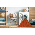 thumbnail image 2 of Ahgly Company Tapis d'Intérieur Lavable à la Machine, Carré, Transitionnel, Orange Rouge Orange, Tapis de Zone, 3 Pieds Carré, 2 of 7