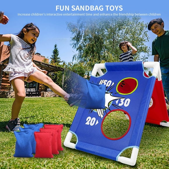 Agiferg Outdoor Toys,Outdoor Fun Family Games,Outdoor Toys for Yard Games Beach Toys Outside Games, Bag Toss Game Toy Double Sided Portable Cornhole Boards Outdoor Toss Games for Family