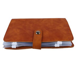 A6 Carnet de bordereaux 6 Trous Business Feuille de papier perdu Carnet de notes PU Carnet en cuir avec couvertures en cuir Carnet pour le travail scolaire 19 X 13 X 3 Cm