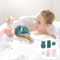 thumbnail image 4 of Quentinu 6Pcs Shower Bath Gloves Bathing Mesh Ball Exfoliating Back Skin Scrubber Strap, 4 of 7