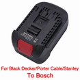 thumbnail image 1 of Adaptateur de Batterie pour Black*and*Decker 18V Li-Ion Battery Convertir vers pour Bos*ch 18V Lithium Battery Tool, 1 of 9
