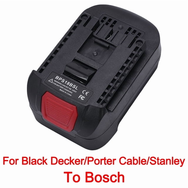 Adaptateur de Batterie pour Black*and*Decker 18V Li-Ion Battery Convertir vers pour Bos*ch 18V Lithium Battery Tool