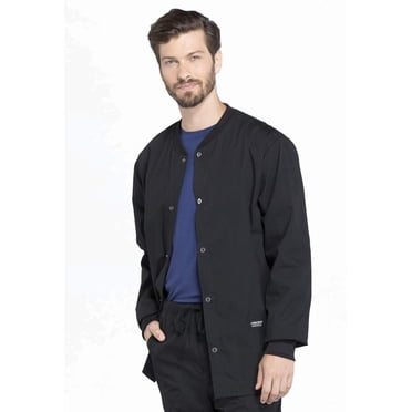 Cherokee Workwear Professionals WW360 Veste d'Uniforme Médical pour Hommes à Boutons-Pression à l'Avant pour Se Réchauffer