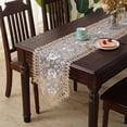 thumbnail image 4 of CHUANK Lace Table Runner Embroidered Dresser Scarf Macrame for Kitchen Dining Picnic Coffee Table Wedding Banquet Home Decoration, 4 of 6