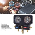 thumbnail image 4 of Automotive AC Gauge Set, Enhanced Safety Brass AC Gauge Set with 4.9ft Hoses Replacement for R410A R32 R134A R22 Refrigerants for Vehicle, 4 of 7