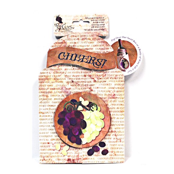 Emballage de Bouteille Pop Overs Grapes Gift and Go