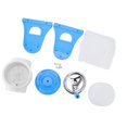 thumbnail image 3 of Ice Shaver, Easy To Store Hand Crank Shaved Ice Machine Rustproof Portable  for Home for Food Stalls Blue, 3 of 8