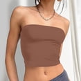 thumbnail image 4 of Timegard Womens Tube Tank Tops Sleeveless Strapless Crop Tops Basic Backless Top Going out Cute Summer Shirts, 4 of 5