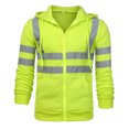 thumbnail image 5 of Mens Road Work High Full Zip Up Hoodie Over Face Visibilitypullover Long Sleeve Hooded Hoodie Men Sweatshirt Tops Blouse, 5 of 5