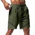 thumbnail image 4 of Styesk Shorts pour Hommes Couleur Unie Mode Décontractée avec Poches Taille à Lacets, 4 of 7