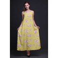 thumbnail image 4 of Bimba Robe Longue Maxi Imprimée à Bretelles Spaghetti Ajustables en Rayonne Florale pour Femmes Boho-TTTG, 4 of 4
