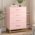 thumbnail image 1 of Commode pour Chambre avec 4 Tiroirs, Meuble Télé Commodes Commode pour Salon Couloir Entrée, Panneau MDF, Blanc, 1 of 7
