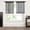 A, variant on Bowayaoa Semi Sheer Curtains Length Light Filtering Curtains for Kitchen Bathroom, Rod Pocket Solid Color Short Window Curtains, Soft Voile Thin Curtain Panels for Privacy