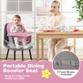 thumbnail image 4 of Gymax 16-in-1 Baby High Chair w/ Activity Center Booster Seat Building Block Table Pink, 4 of 10