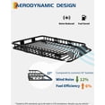 thumbnail image 4 of AKDSteel  Universal Rooftop Cargo Basket, Heavy-Duty Roof Rack Luggage Holder, 200 lb Load Capacity for SUVs, Trucks and Cars, 4 of 9