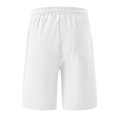 thumbnail image 4 of Ramiter Sports Shorts Men's Movement French Terry Short with Pockets White,L, 4 of 7