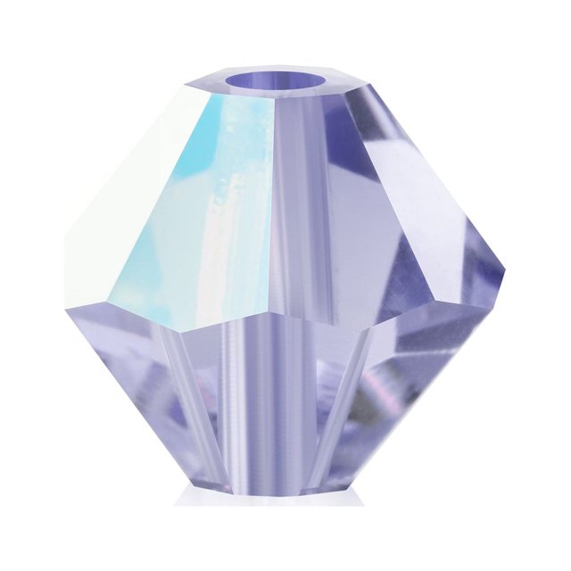 CHUANK 36 Pcs (6mm) Violet AB / Perles en Rondelle en Verre Cristal Preciosa