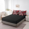 thumbnail image 4 of Red Striped King Comforter Set,7 Pieces Leopard Print Zebra Stripes Comforters King Bed in a Bag for Bedroom,Geometry Spot Aztec Bedding Comforter Sets with Comforter,Sheets,Shams & Pillowcases, 4 of 5