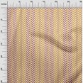 thumbnail image 2 of oneOone Tissu Polyester Lycra Rayé & Chevrons Imprimé Géométrique 1 Yard 56 Pouces de Large, 2 of 4