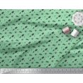 thumbnail image 3 of Soimoi Green polyester Crepe Fabric Rocket & Spaceship Galaxy Fabric Prints By Yard 52 Inch Wide, 3 of 3