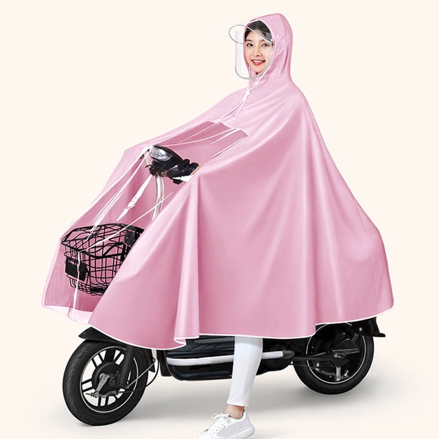 Imperméable pour Vélo Électrique, Poncho de Pluie Long Réutilisable pour Tout le Corps