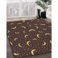 thumbnail image 3 of Ahgly Company Tapis de Zone Rectangulaire Transitionnel Brun pour Intérieur, Lavable à la Machine, 8 Pieds x 10 Pieds, 3 of 7