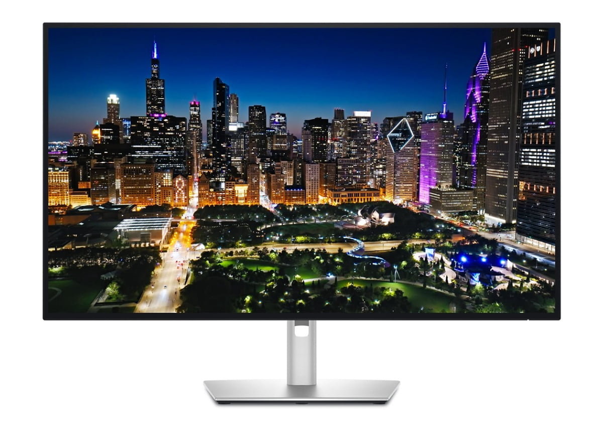 Dell UltraSharp 32" 4K UHD 3840 x 2160 Resolution Monitor 120Hz Refresh Rate Thunderbolt Hub 3-year Warranty Monitor Silver
