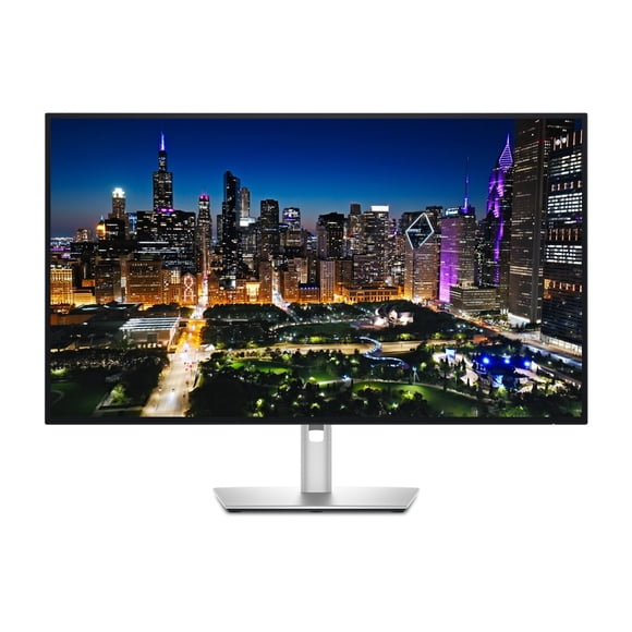 Dell UltraSharp 32" 4K UHD 3840 x 2160 Resolution Monitor 120Hz Refresh Rate Thunderbolt Hub 3-year Warranty Monitor Silver
