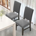 thumbnail image 4 of Gymax Dining Chair Set of 2 Mid-Century Modern Velvet Fabric Upholstered Chairs, 4 of 10