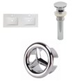 thumbnail image 1 of 59-in. W 1 Hole Ceramic Top Set In White Color - Overflow Drain Incl. AI-24733, 1 of 9