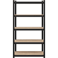 thumbnail image 1 of Fullfurnique 71″ Height Metal Storage Rack with Adjustable Shelves, Black, 1 of 8