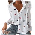 thumbnail image 1 of Pompotops Chemise à Manches Longues Imprimée Numérique pour Femme Chemise Imprimée Haut Mode en Solde, 1 of 6