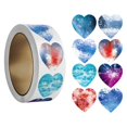 thumbnail image 3 of yuksok 500Pcs Heart Shaped Stickers Cute Valentines Day Stickers for Gift Packaging A, 3 of 9