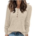 thumbnail image 2 of Babysbule Chandails pour Femmes Liquidation Mode Col Roulé Uni pour Femmes Manches Longues Style Ample Tricot Hauts Blouse pour Dames, 2 of 7