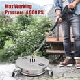thumbnail image 3 of Driveway Surface Washer, Dual Pressure Spray Pressure Washer Surface Cleaner 16.5 Inch with 4 Wheels for Sidewalks, 3 of 7