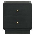 thumbnail image 3 of Cavelle 2-drawer Nightstand Bedside Table Black, 3 of 14