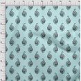 thumbnail image 3 of oneOone Cotton Poplin Fabric Leaves & Floral Block Print Fabric By Yard 42 Inch Wide, 3 of 4