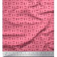 thumbnail image 1 of Soimoi Satin Silk Fabric Geometric Small Printed Fabric 1 Yard 42 Inch Wide, 1 of 3