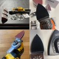 thumbnail image 4 of XXGO 105 Pcs Oscillating Multi Tool Sanding Pads Kits 2 Pcs Triangle Sanding Pads 3 Pcs Finger Sanding Pads 100 Pcs Multi Tool Sandpaper for Wood Sanding XG3105, 4 of 8