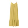 thumbnail image 3 of Robe Maxi pour Femmes Décontractée d'Été Sans Manches à Bretelles Spaghetti, Robe Soleil à Volants à Étages Fluide de Plage Boho Longue, 3 of 6