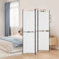 thumbnail image 1 of vidaXL 3-Panel Room Divider White 150x200 cm Fabric, 1 of 5
