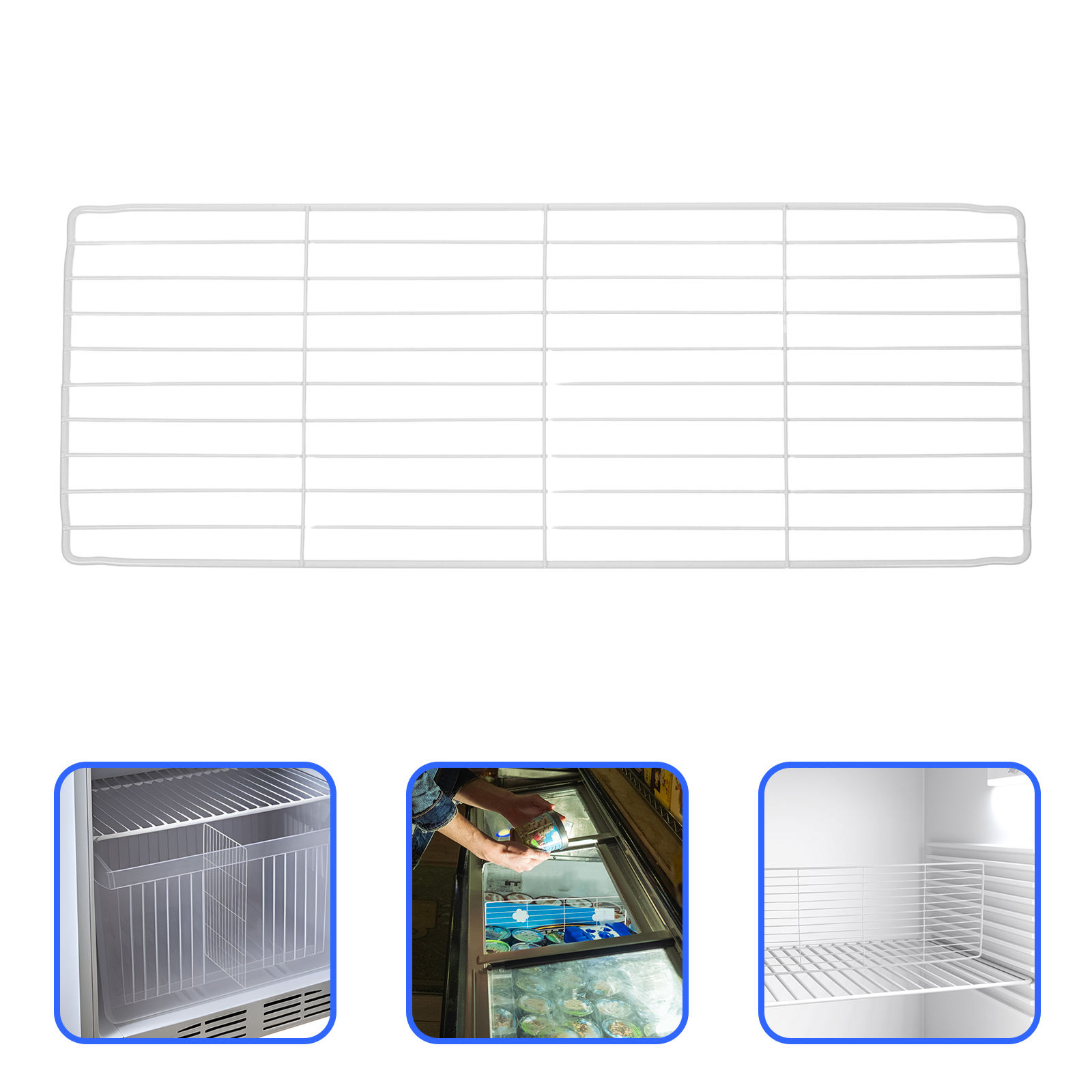 FONDOTIN White Iron Freezer Partition Divider for Deep Freezer Maximizing Space and Order