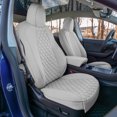 thumbnail image 3 of For 2020-2025 Tesla Model Y FH Group Waterproof Neoprene Custom Fit Made Car Seat Covers - Front Set Solid Gray, 3 of 6