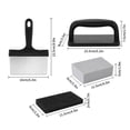 thumbnail image 5 of YAOMOBB Brosse pour BBQ Ensemble d'Outils de Nettoyage pour Plaque de Cuisson BBQ Nettoyant Multifonction avec Manche Tampon à Récurer Brosse en Pierre Ponce, 5 of 5