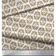 thumbnail image 2 of Soimoi polyester Crepe Fabric Ogee Damask Fabric Prints By Yard 42 Inch Wide, 2 of 5