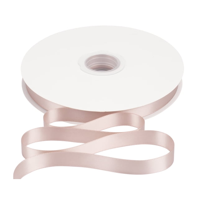 Joycrosso 5/8 Inch Vanilla Solid Satin Ribbon, 100 Yards Double Faced Satin for Gift Wrapping Floral Bouquets Wedding Party Decoration