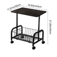 thumbnail image 3 of YIMWNYI Rolling Cart Table, Side Table with Mesh Shelves, Compact Storage Solution, Multi-Functional Nightstand, Mobile Coffee Table, Versatile Furniture for Living Room, Bedroom, Kitchen, 3 of 6