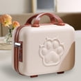 thumbnail image 3 of Valise de 14 Pouces avec Poignée, Étui de Rangement, Cadenas à Mot de Passe avec Poignée, Valise pour Voyage, Petits Articles, Beige, 3 of 8