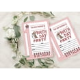 thumbnail image 4 of Darling Souvenir Pink Birthday Invitation Card Printable Fill or Write In Blank Invites Party Supplies Pack Of 28 5 x 7 Inches, 4 of 5